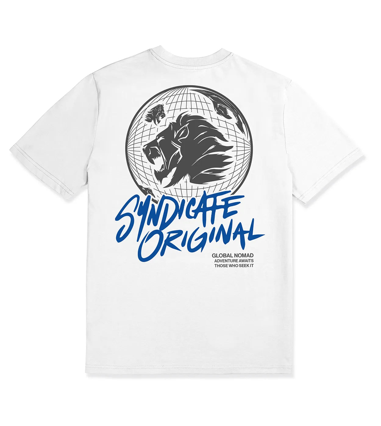 Global T-shirt White / Blue (Pre-order)