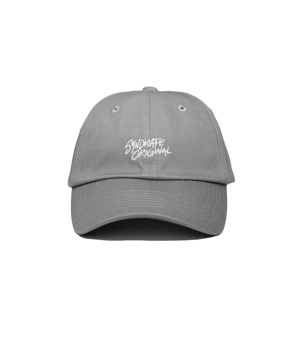 Signature Strap-Back Cap Grey / White